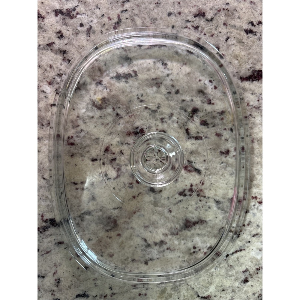 Pyrex Oval Glass Replacement Lid Only DC-11/2-C Fits Corning Ware Casserole
